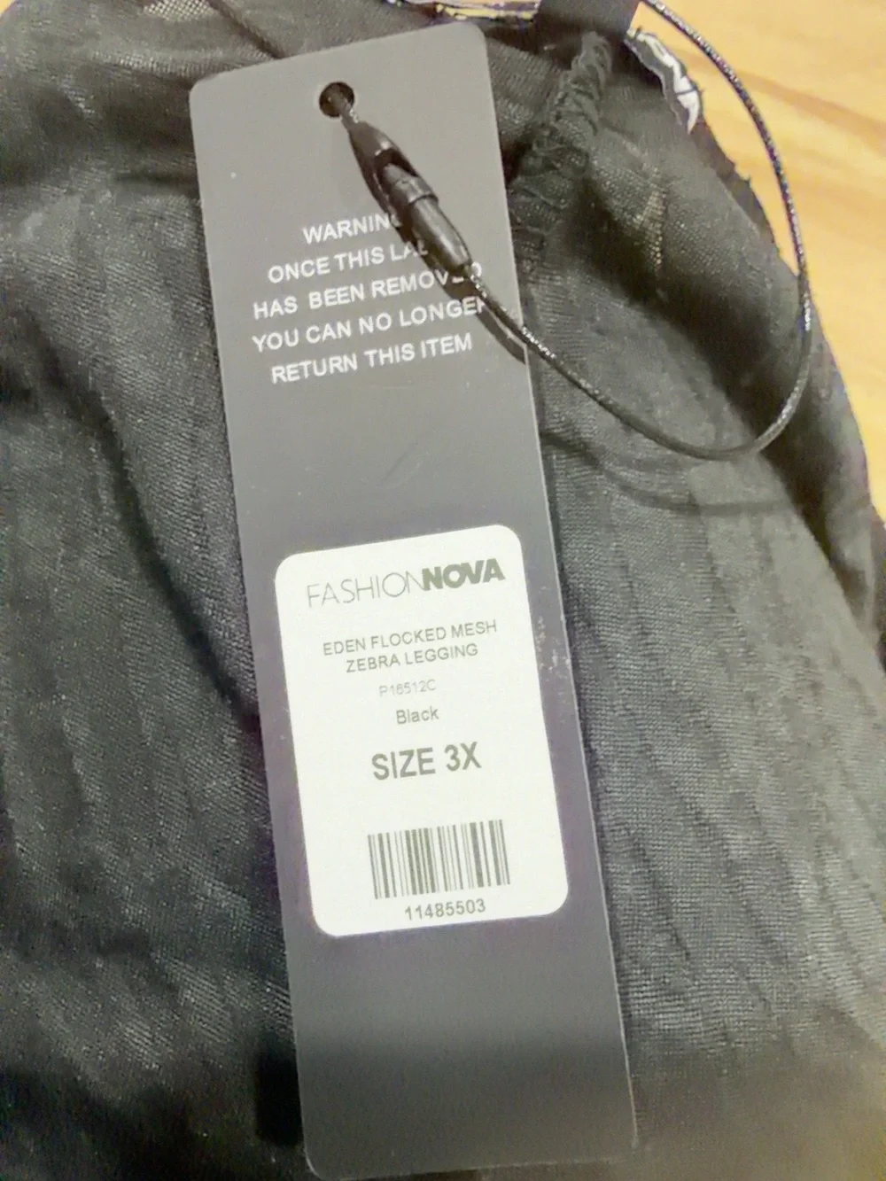 Fashion Nova Black Textured High-Rise Leggings